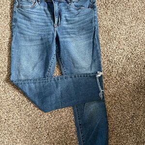 Abercrombie & Fitch Mid Rise Super Skinny Ankle Jeans